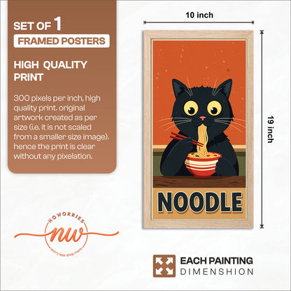Cute Cat Noodle Poster