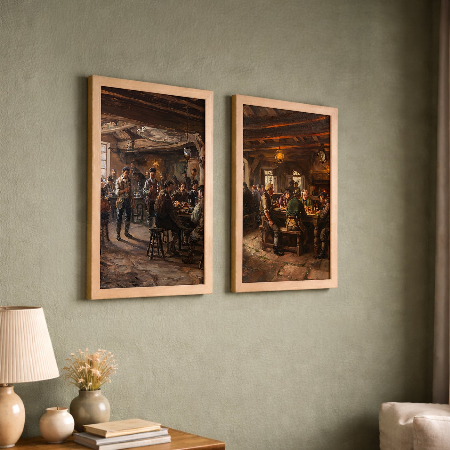 Rustic Tavern Art Set