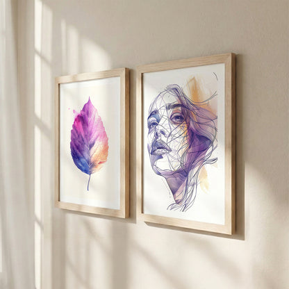Violet Muse Wall Art Set