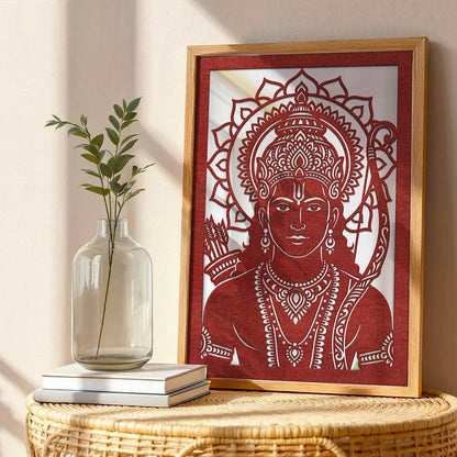 Lord Ram Lasser Wall Art