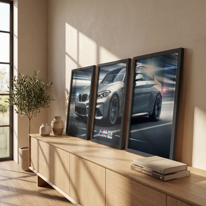 BMW M2 Wall Frame Set of 3