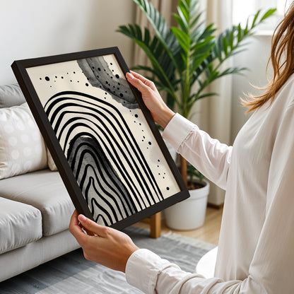 Wave Abstract Wall Frame