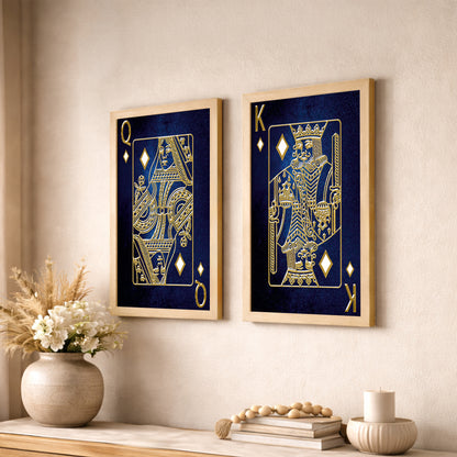 Royal Playing Cards Wall Art Set