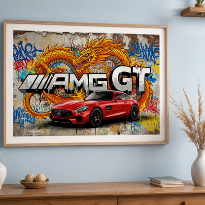 AMG GT Street Dragon Wall Art