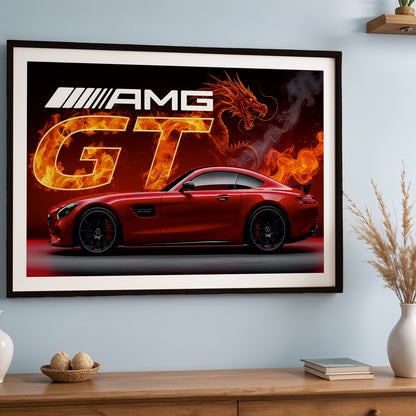 AMG GT Blazing Dragon Poster