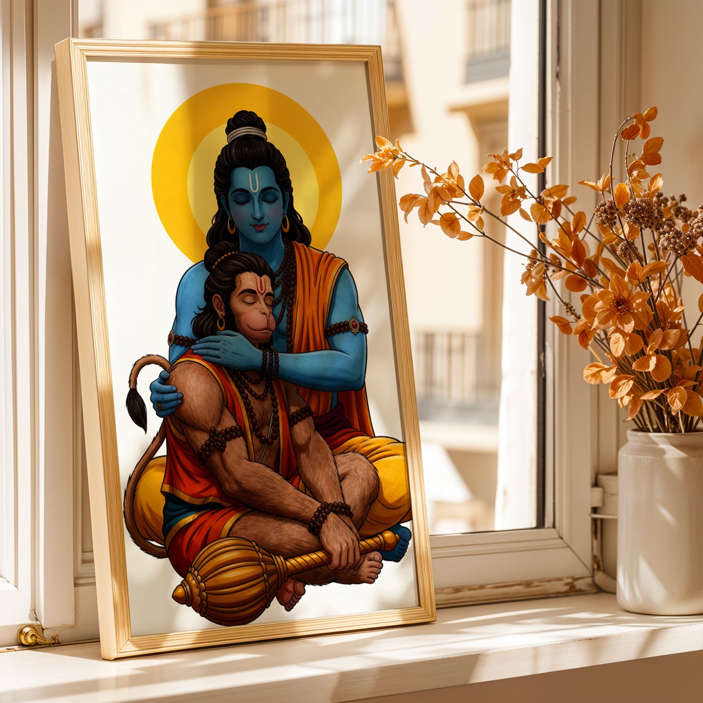 Ram Hanuman Bond Wall Frame
