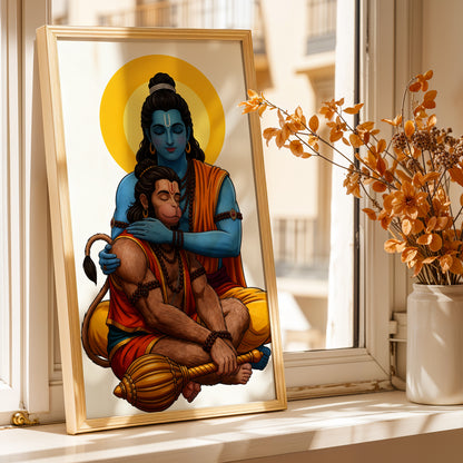 Ram Hanuman Bond Wall Frame