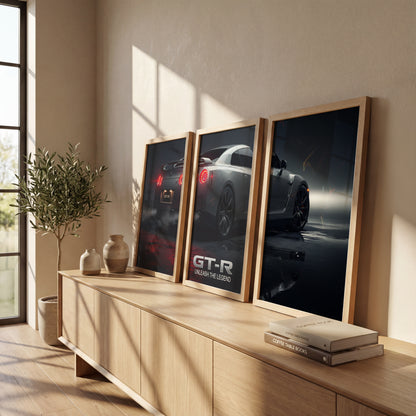 GT-R Unleash The Legend Wall Art Set of 3