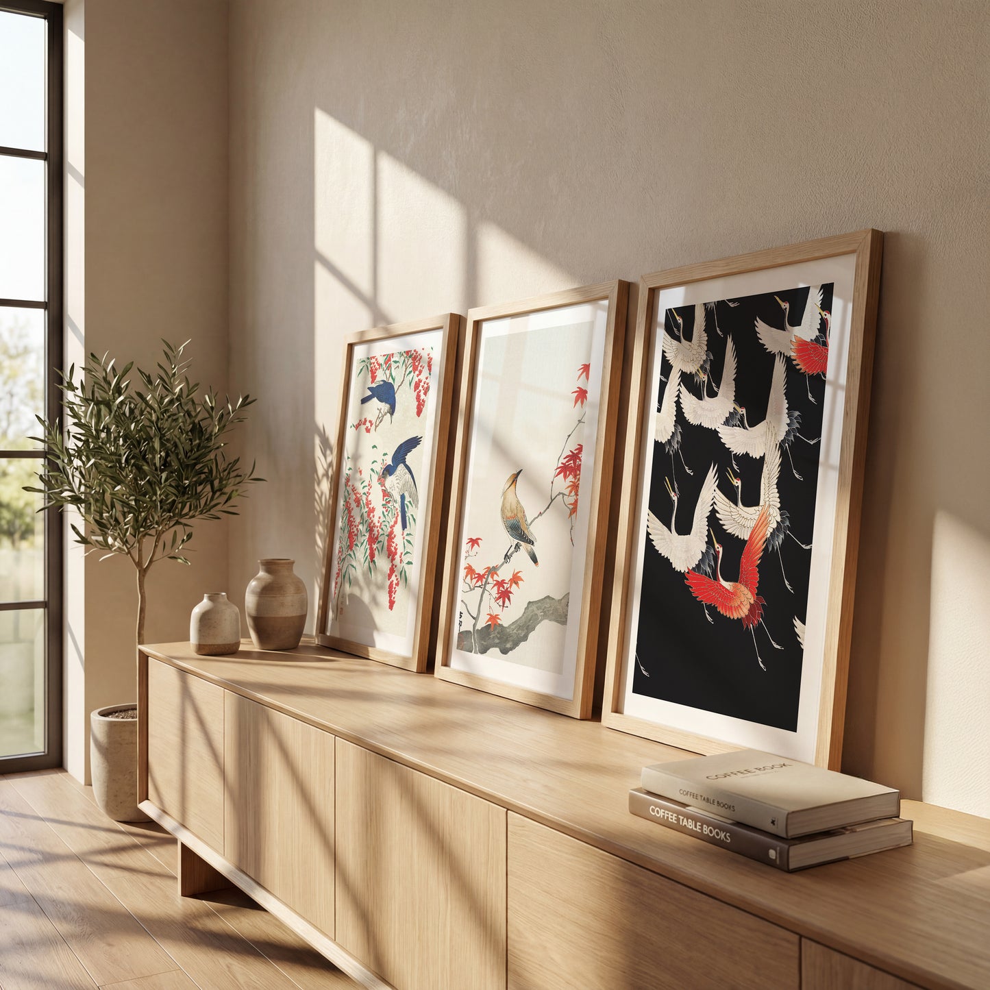 Japanese Bird & Crane Wall Art Collection