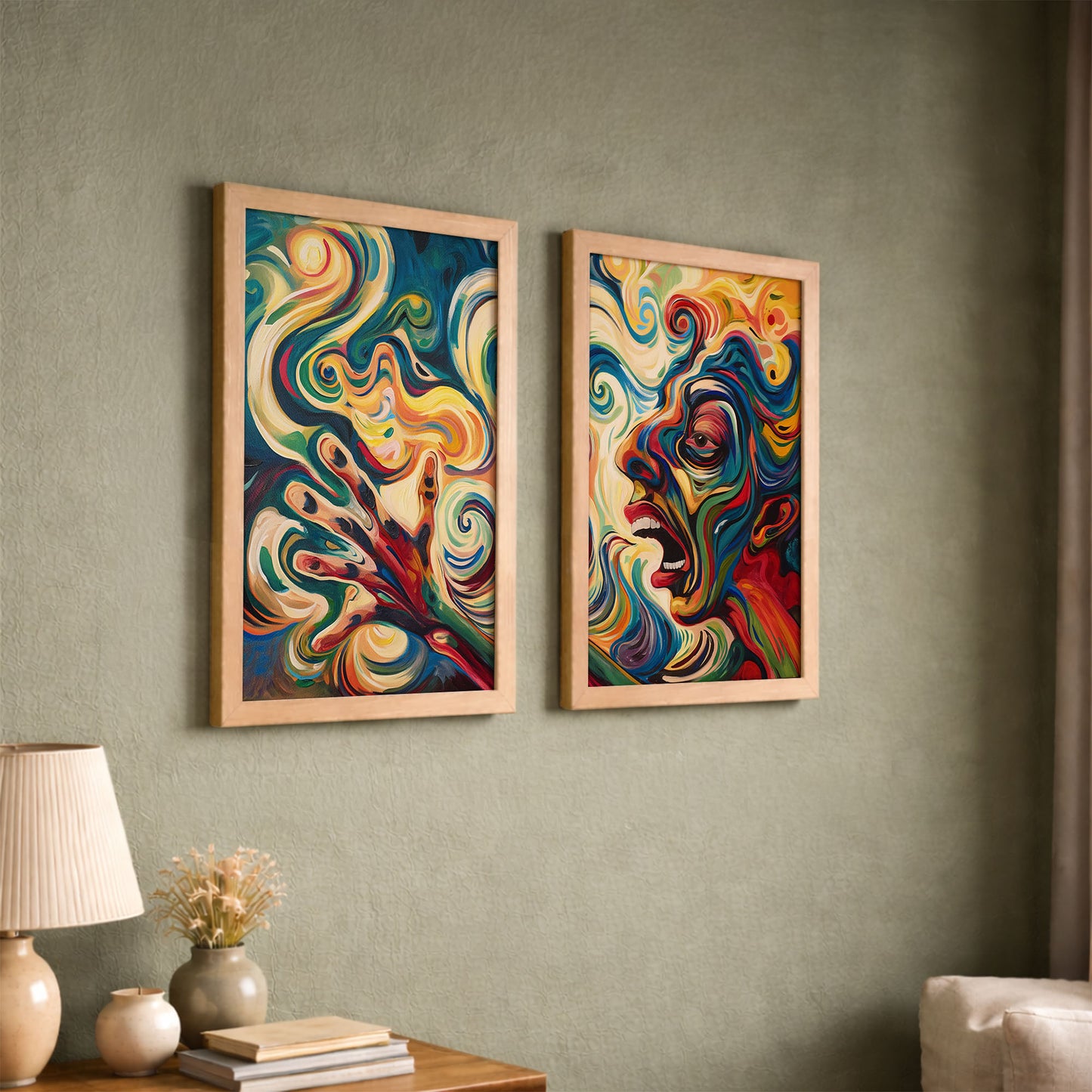 Expressionist Portrait Poster Set