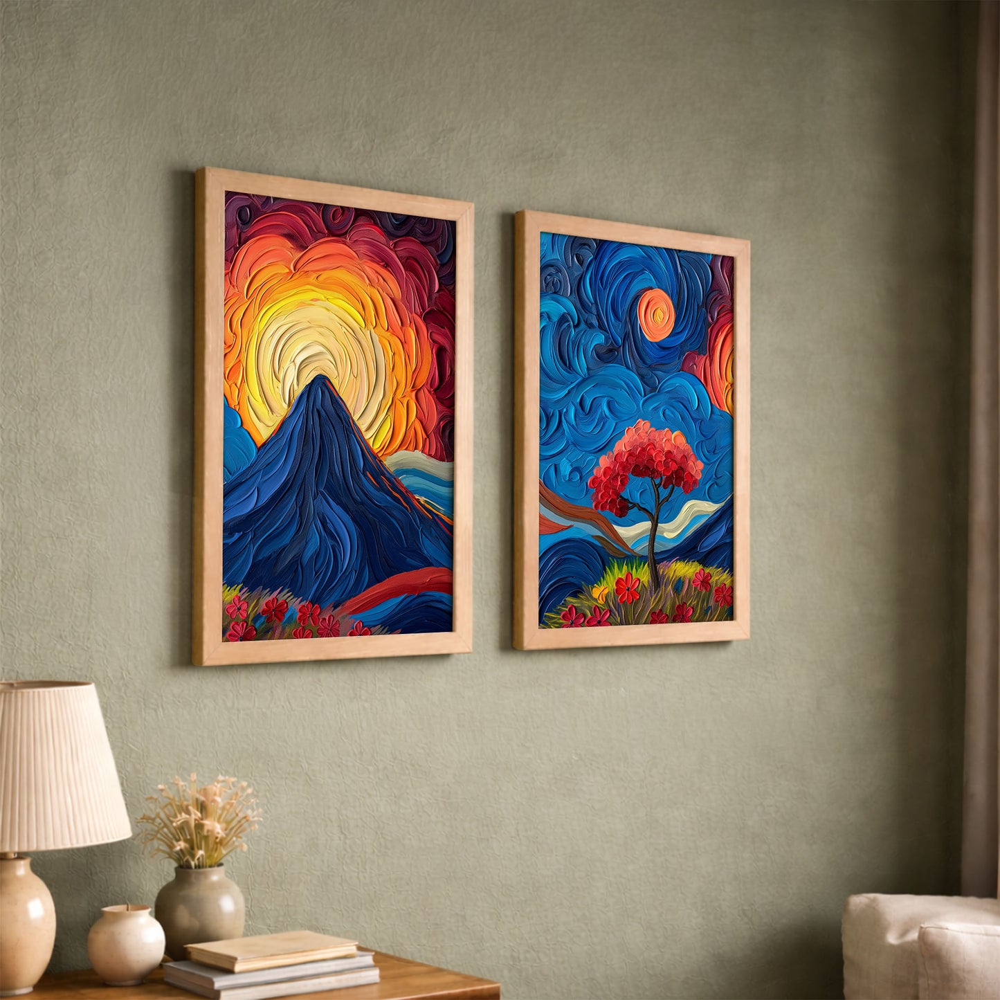 Vibrant Landscape Wall Art Set