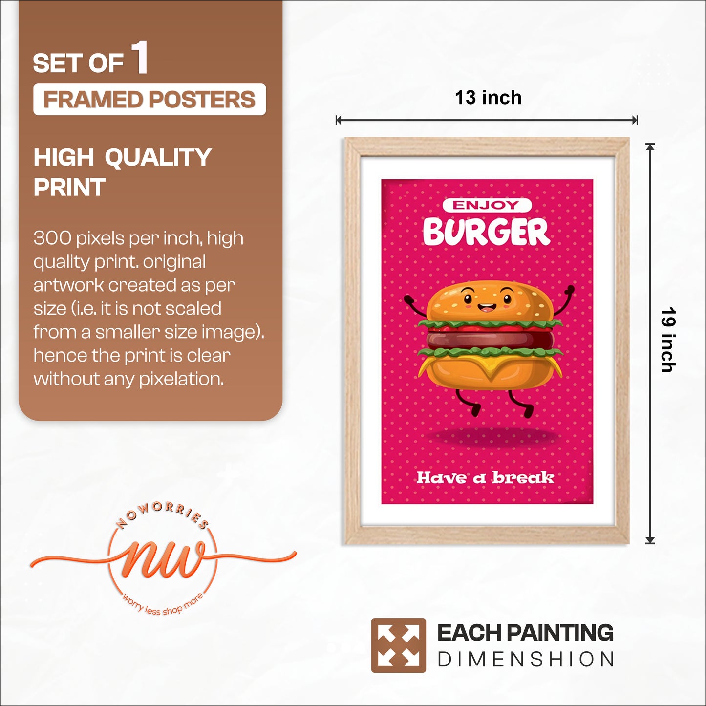 Burger Joy Wall Frame