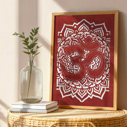 Om Pinewood Laser Wall Art