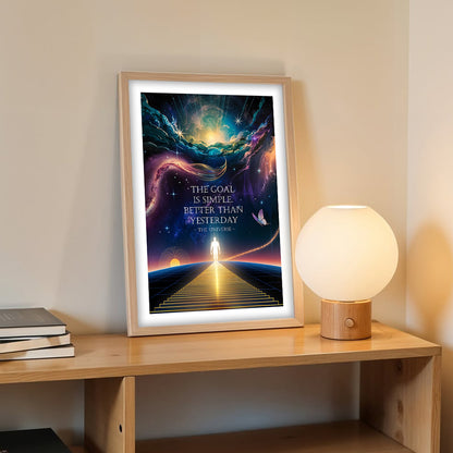 Better Than Yesterday Motivational Poster