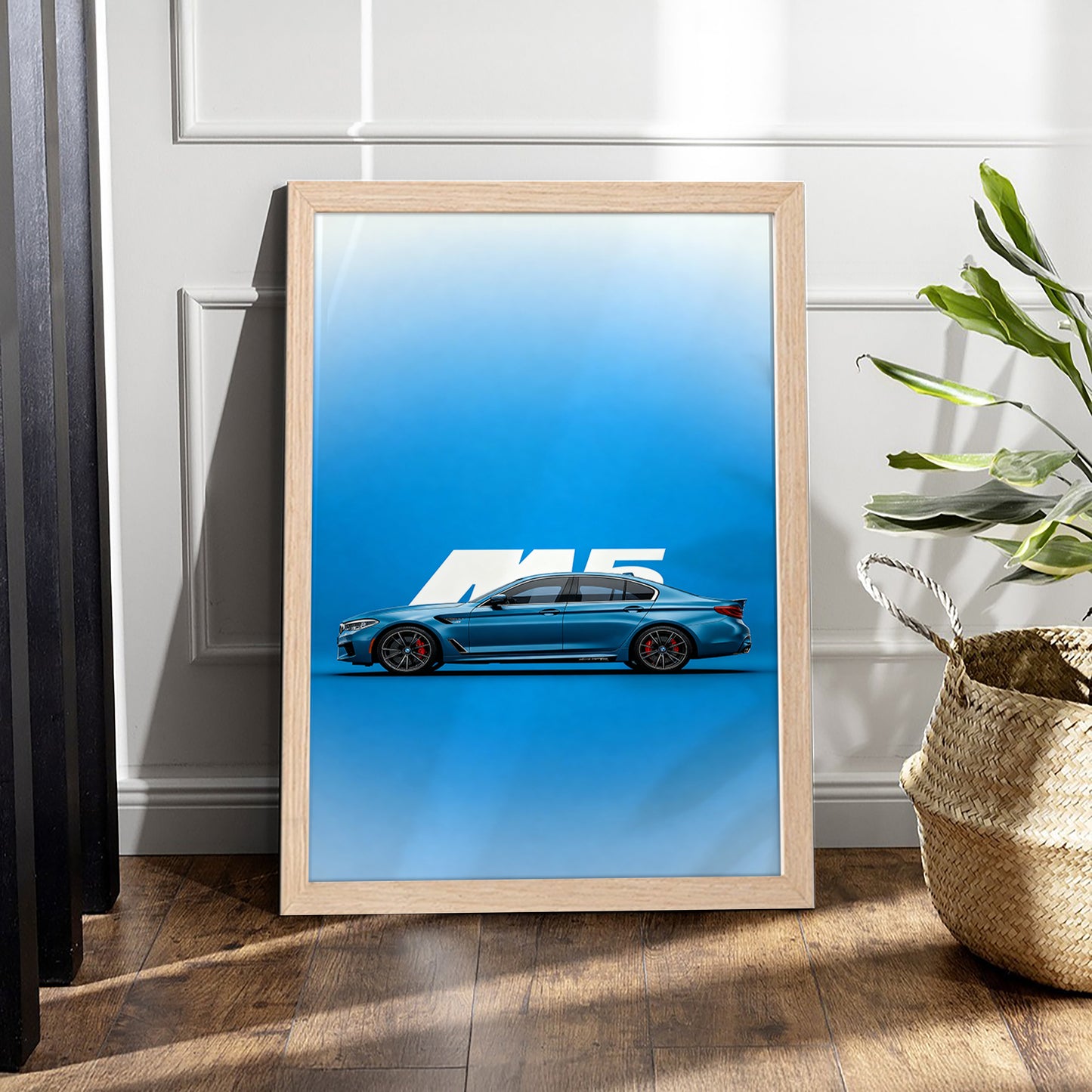 BMW M5 Side Profile Wall Frame