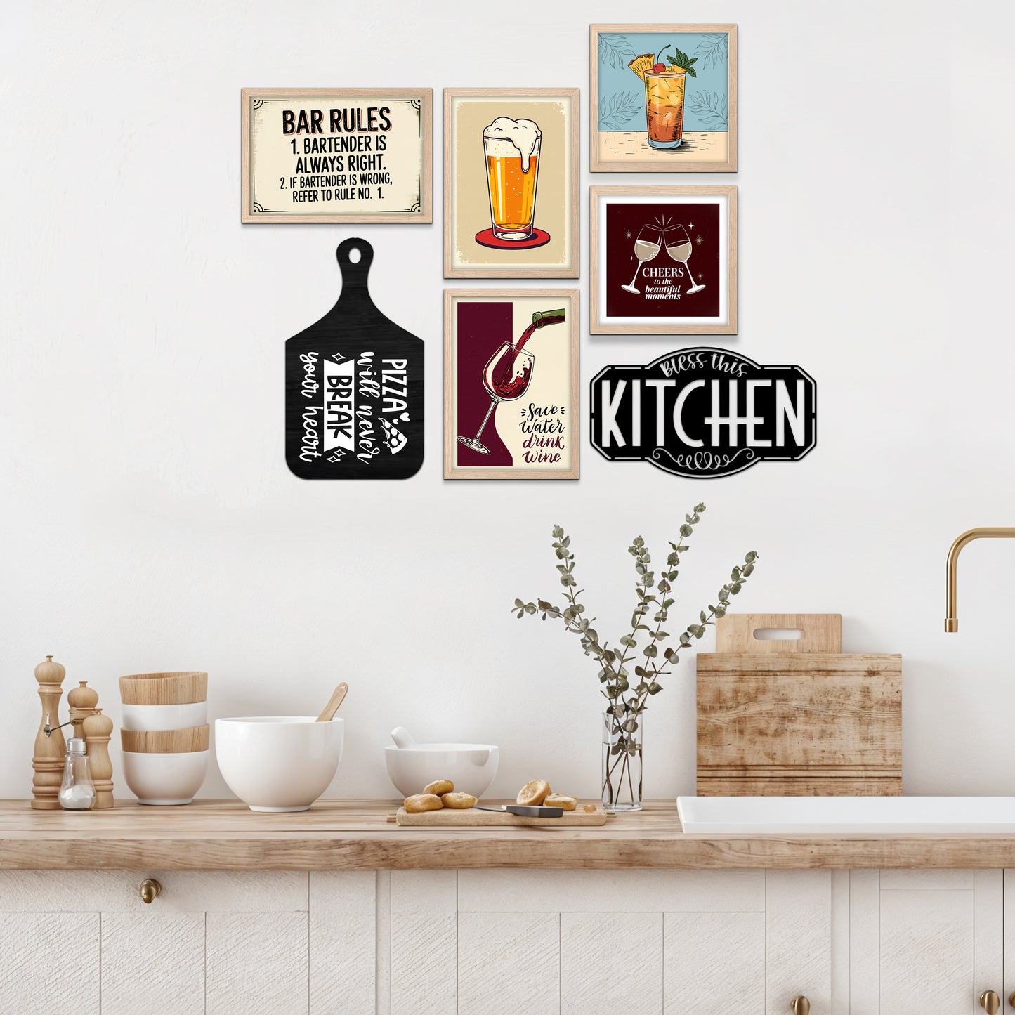 Bon Appétit Kitchen Wall Art Set