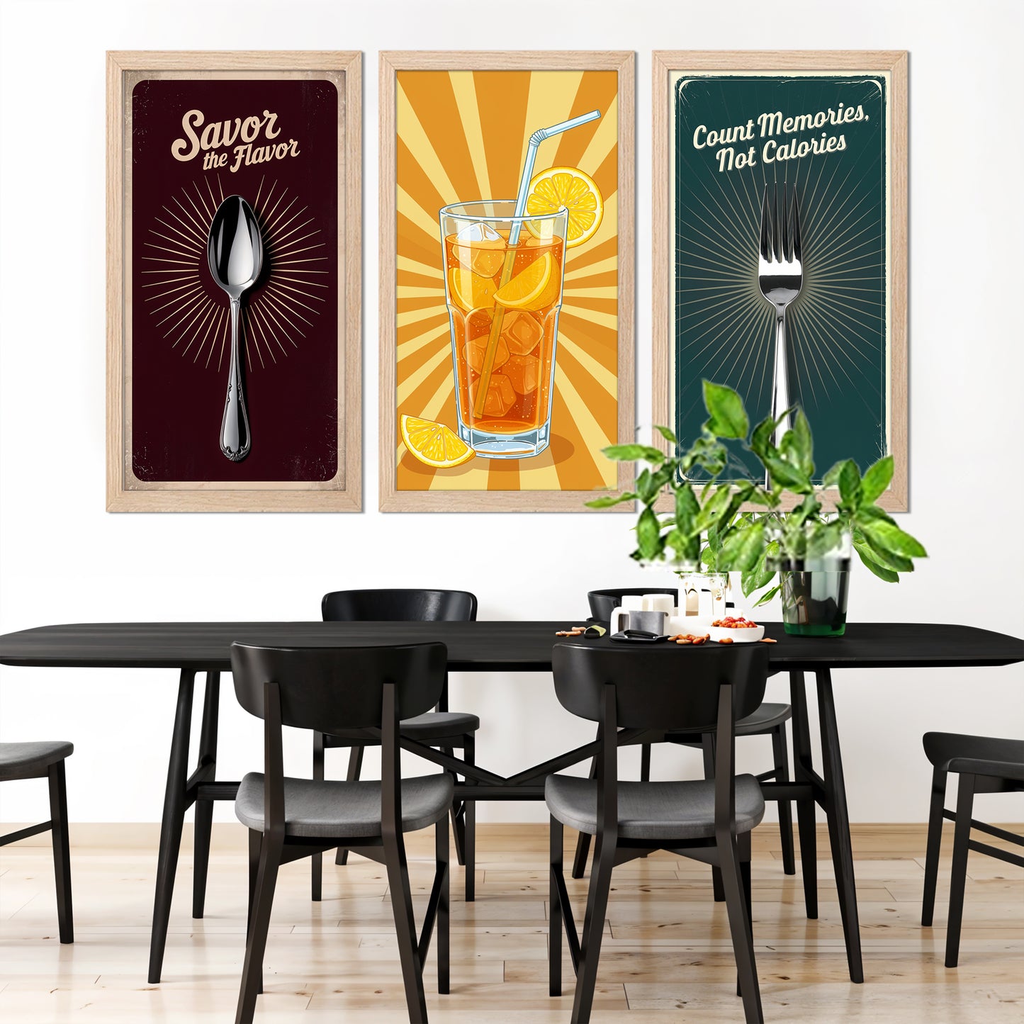 Flavor & Refresh Trio Wall Frame Set