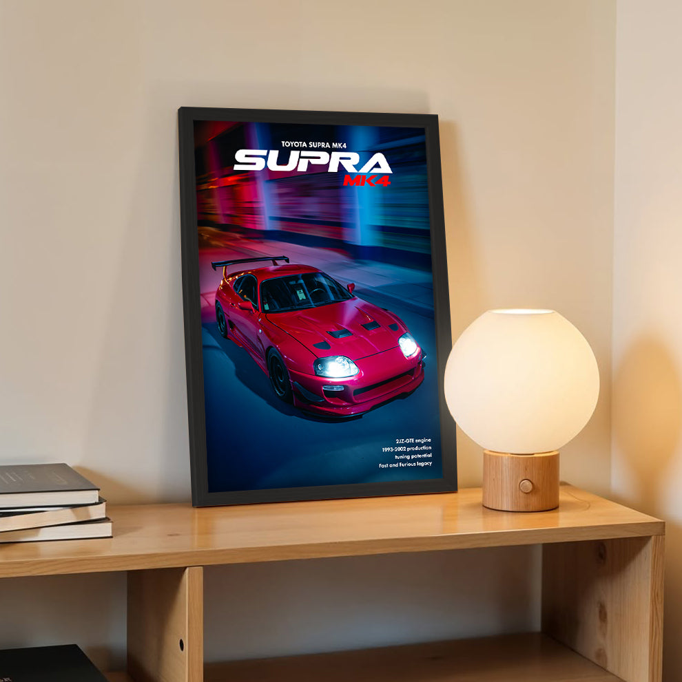 Supra MK4 Midnight Run Wall Frame