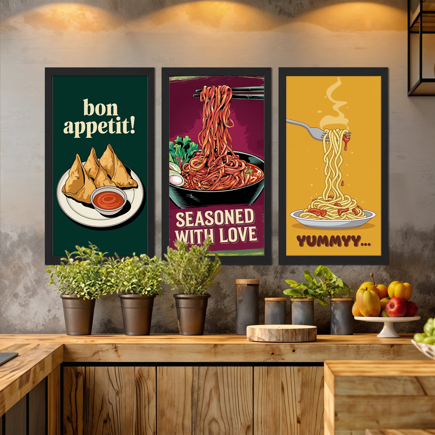 Snack & Noodle Wall Frame Set