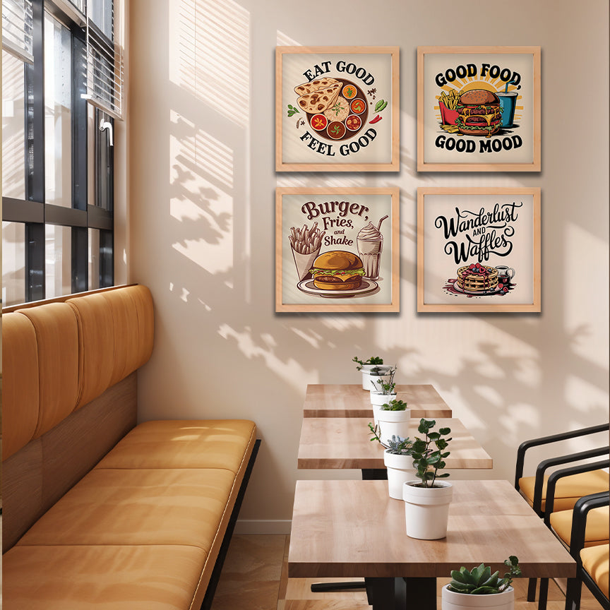Indian Breakfast Kitchen Wall Art Set