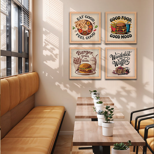 Indian Breakfast Kitchen Wall Art Set