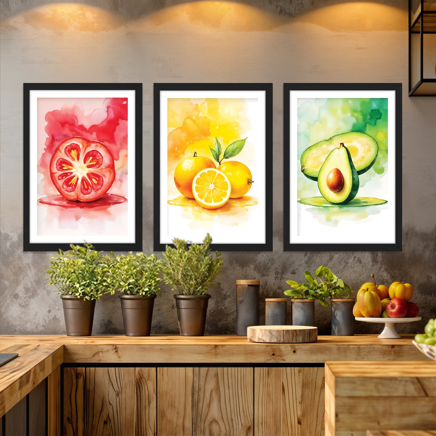 Modern Abstract Food Art Wall Frame