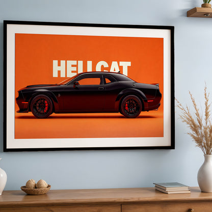 Dodge Hellcat Muscle Wall Frame