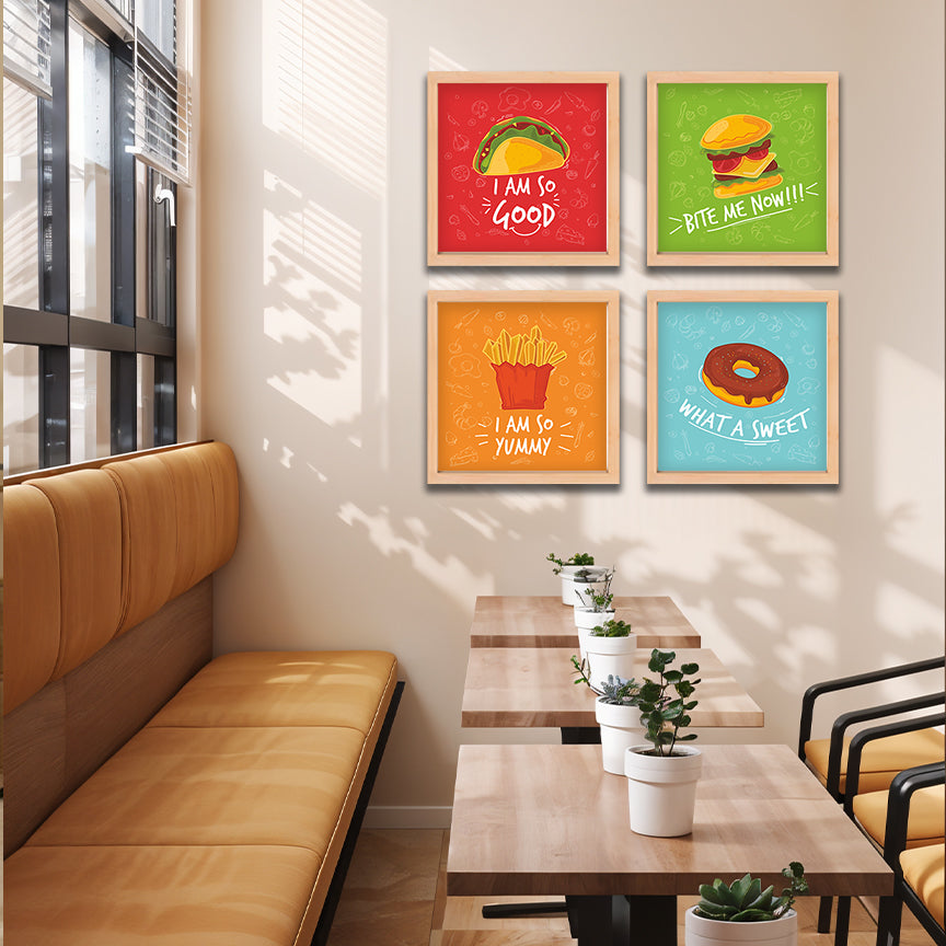 Fun Food Quote Wall Art Set