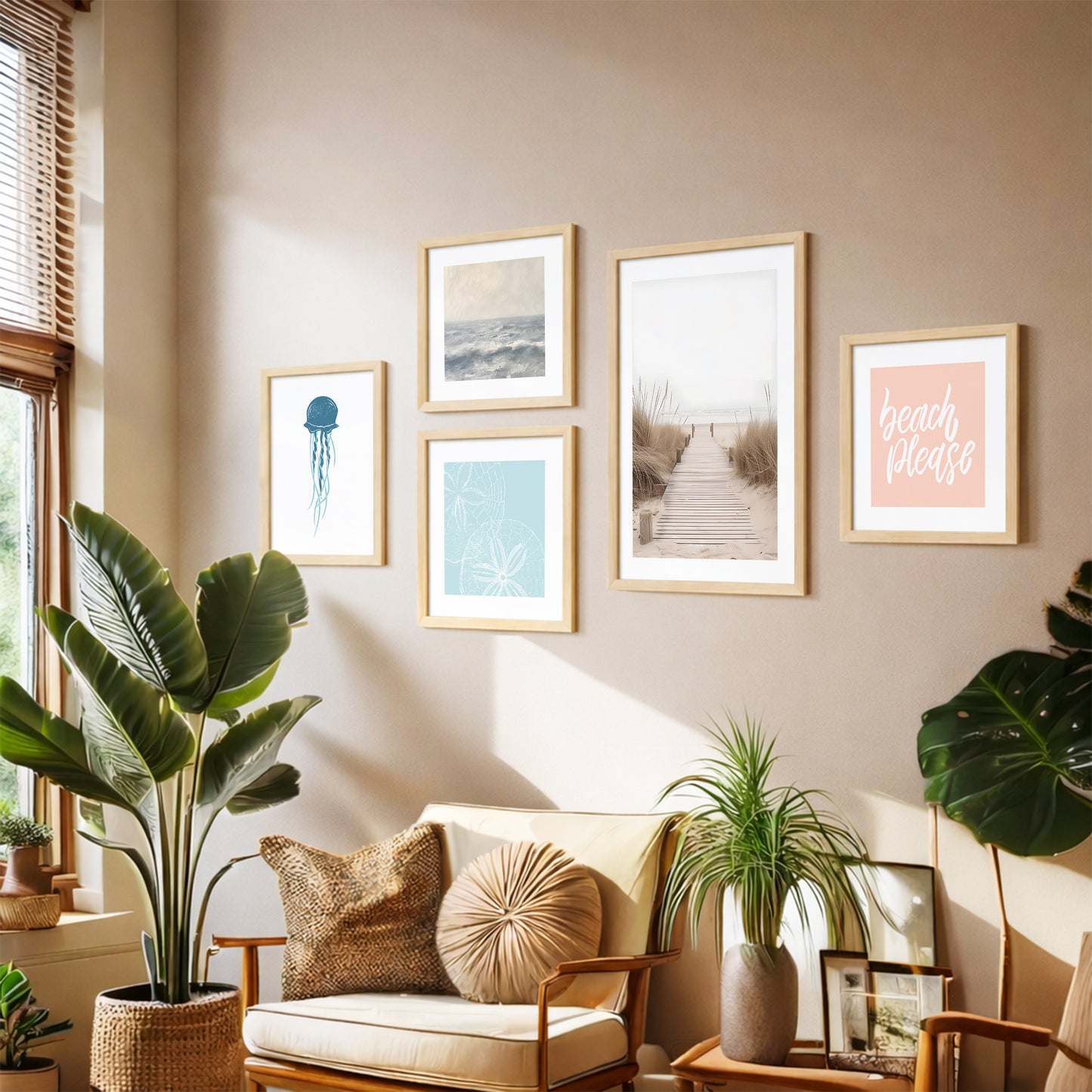 Beach Vibes Wall Set of 5