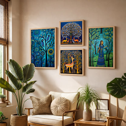 Nature Folk Wall Frames Set of 4