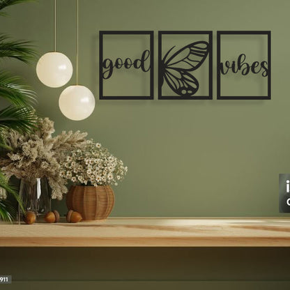 Good Vibes Pinewood Wall Art