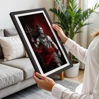 Mahadev Trishul Wall Frame