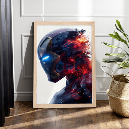 Dissolving Iron Man Helmet Art Print