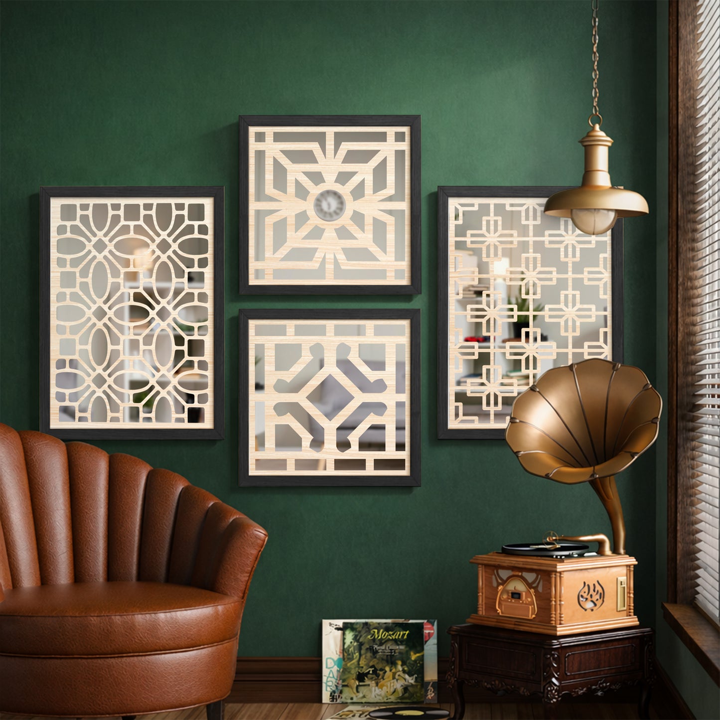 Fusion Luxe Mirror Art Set of 4