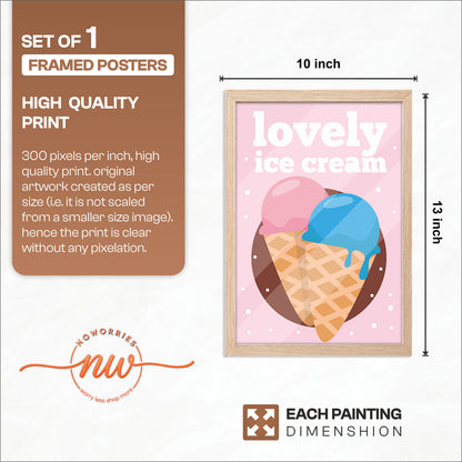 Ice Cream Bliss Wall Frame
