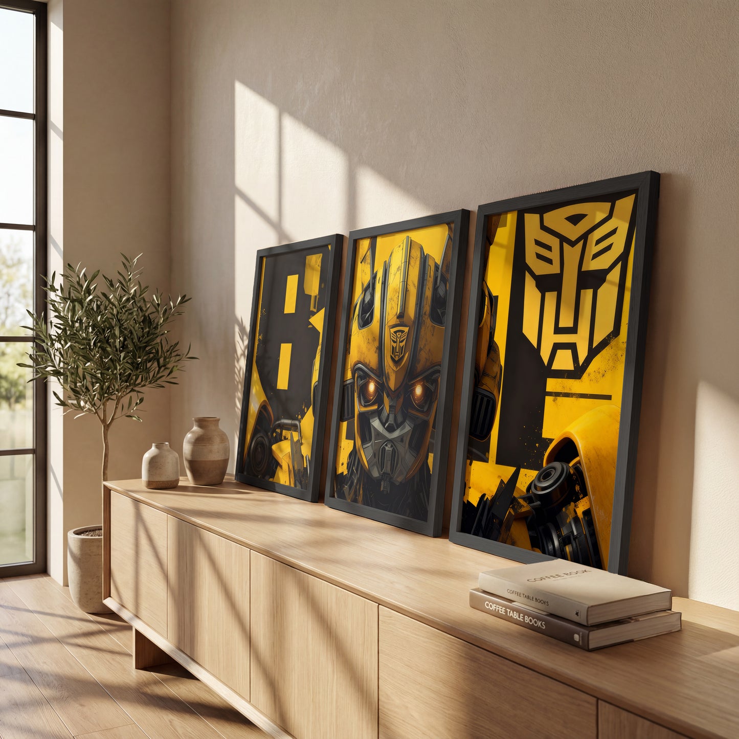Transformers Bumblebee Wall Art Set of 3