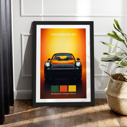 Porche 911 Car Wall Frame
