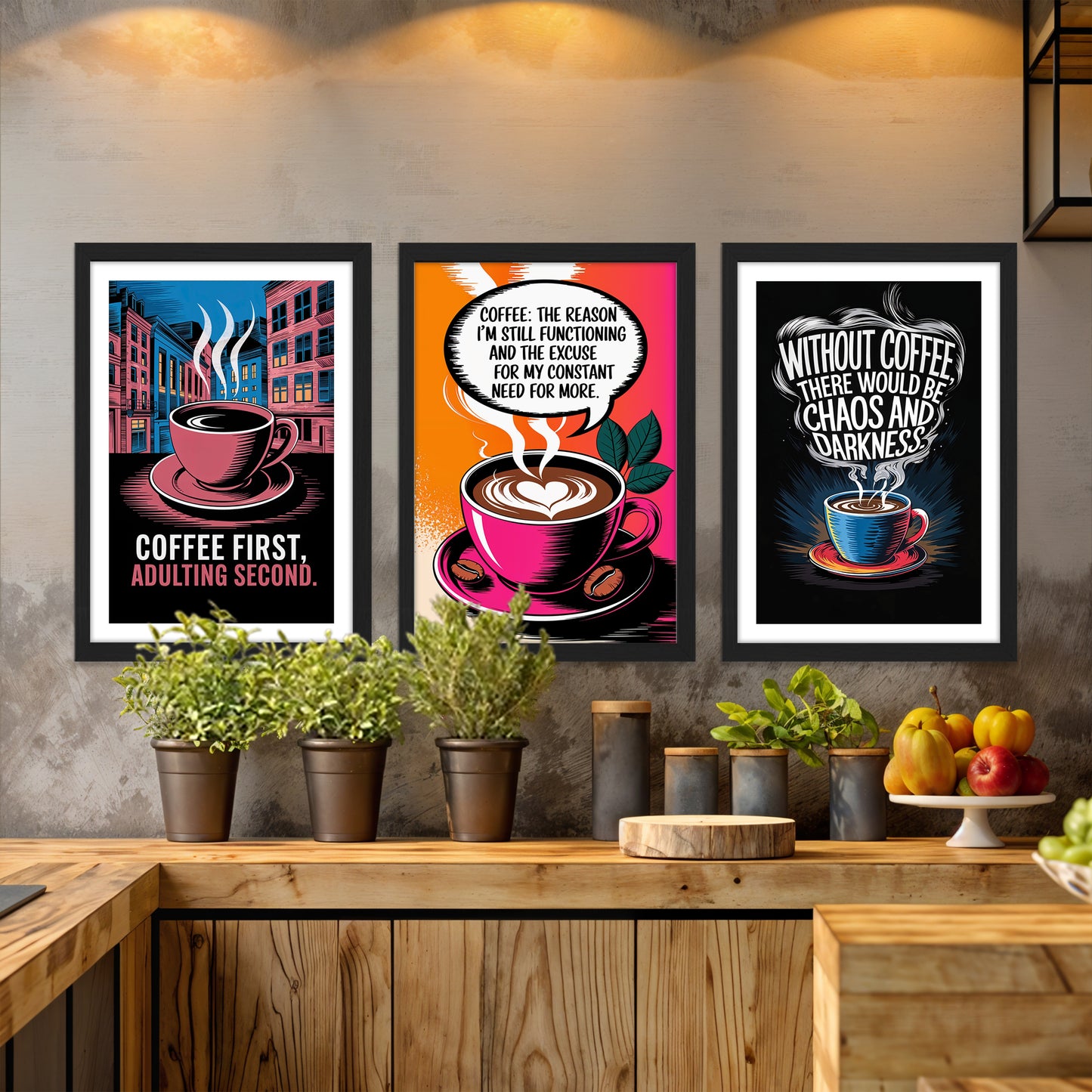 Coffee Wall Frame Set