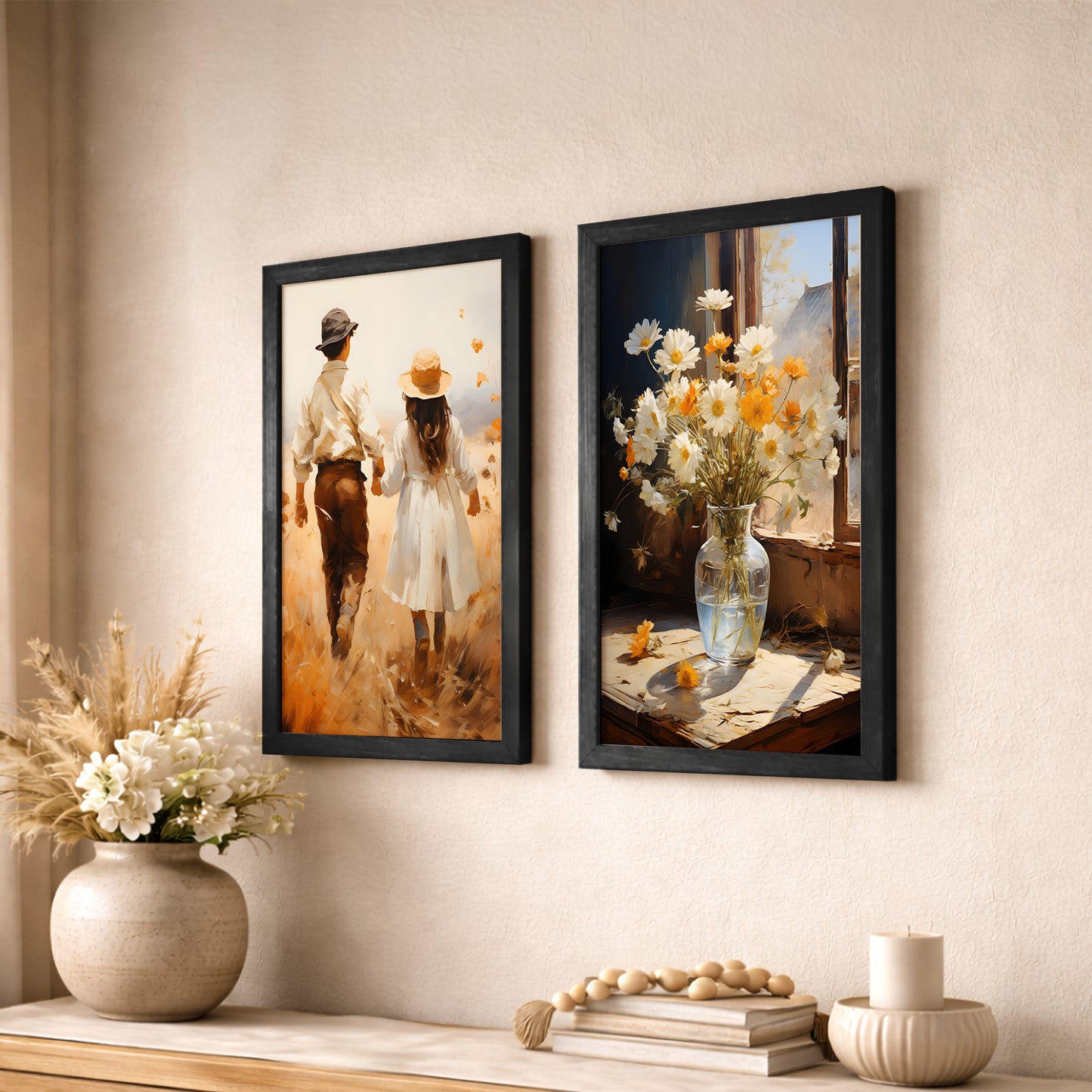 Whimsical Cottage Wall Art Set of 2