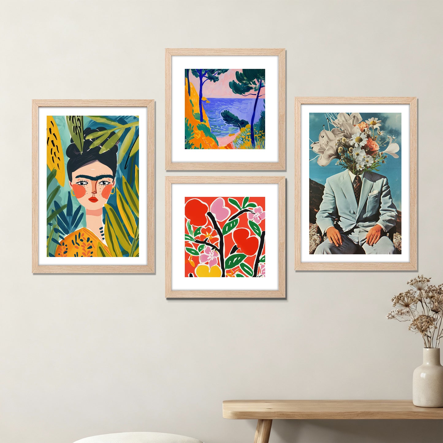 Modern Expression Wall Set of 4