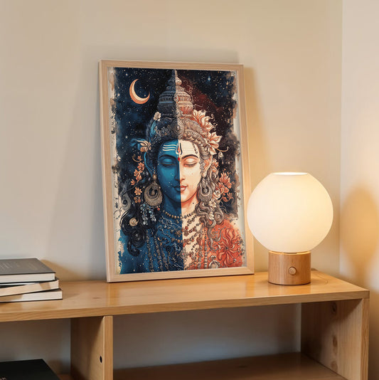 Fusion of Shiva and Parvati Wall Frame