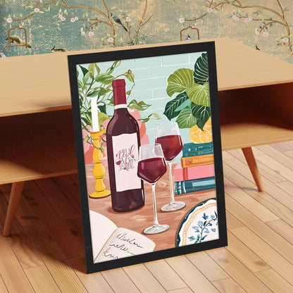 Wine & Dining Wall Art Frame Set of 1