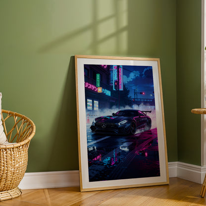 Midnight Racer Poster Frame