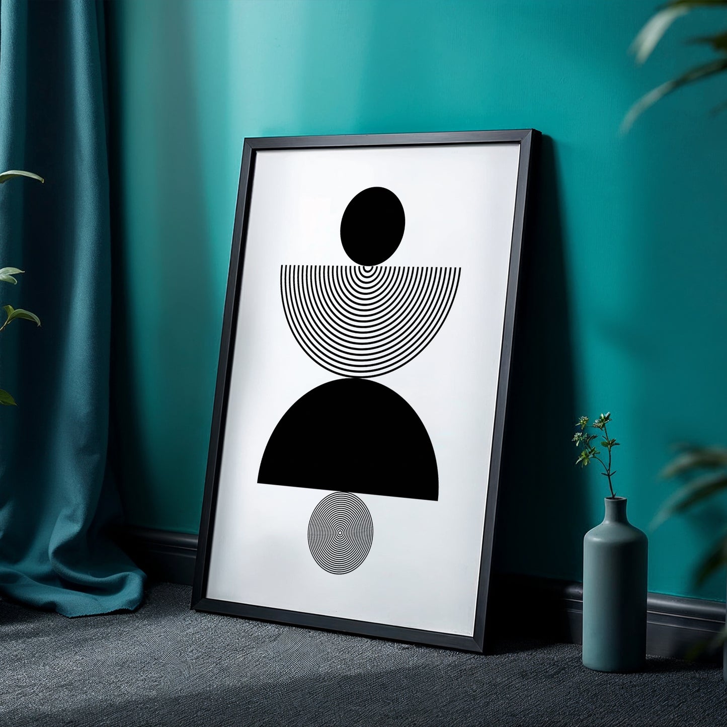 Geometric Circle Abstract Print