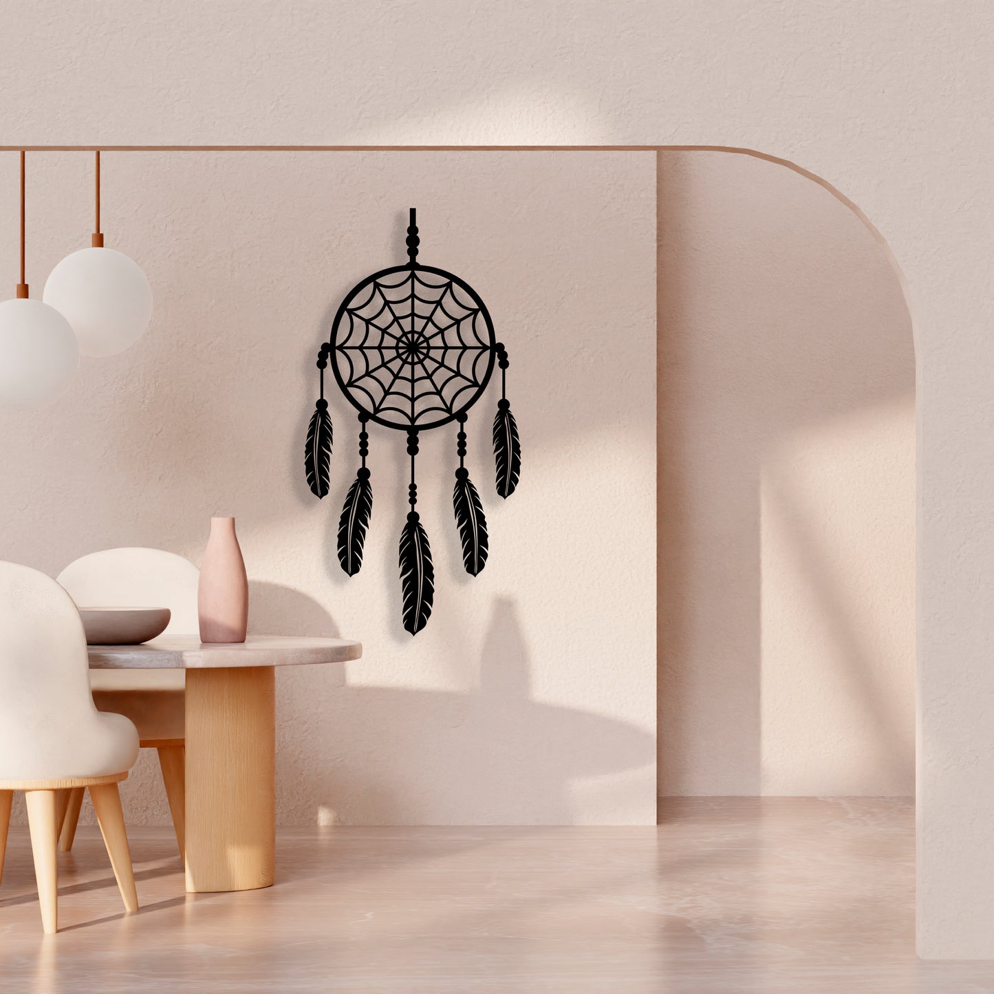 Dreamcatcher Pinewood Wall Art