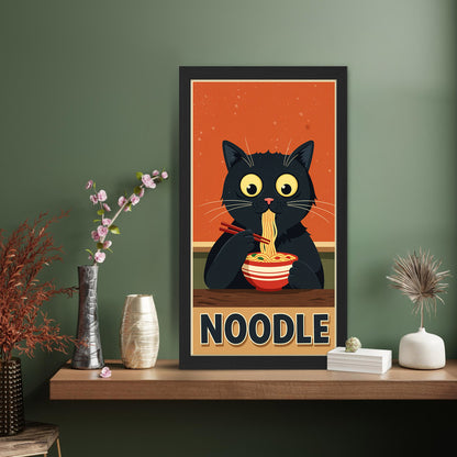 Cute Cat Noodle Poster