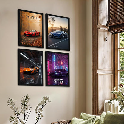 Luxury Cars Wall Art Set