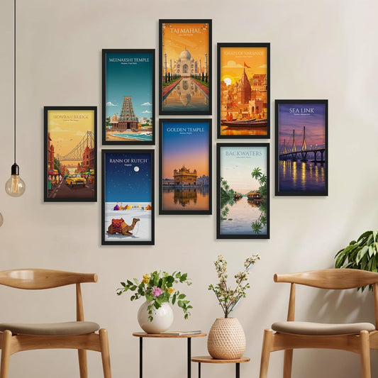 Iconic India Wall Frame Set
