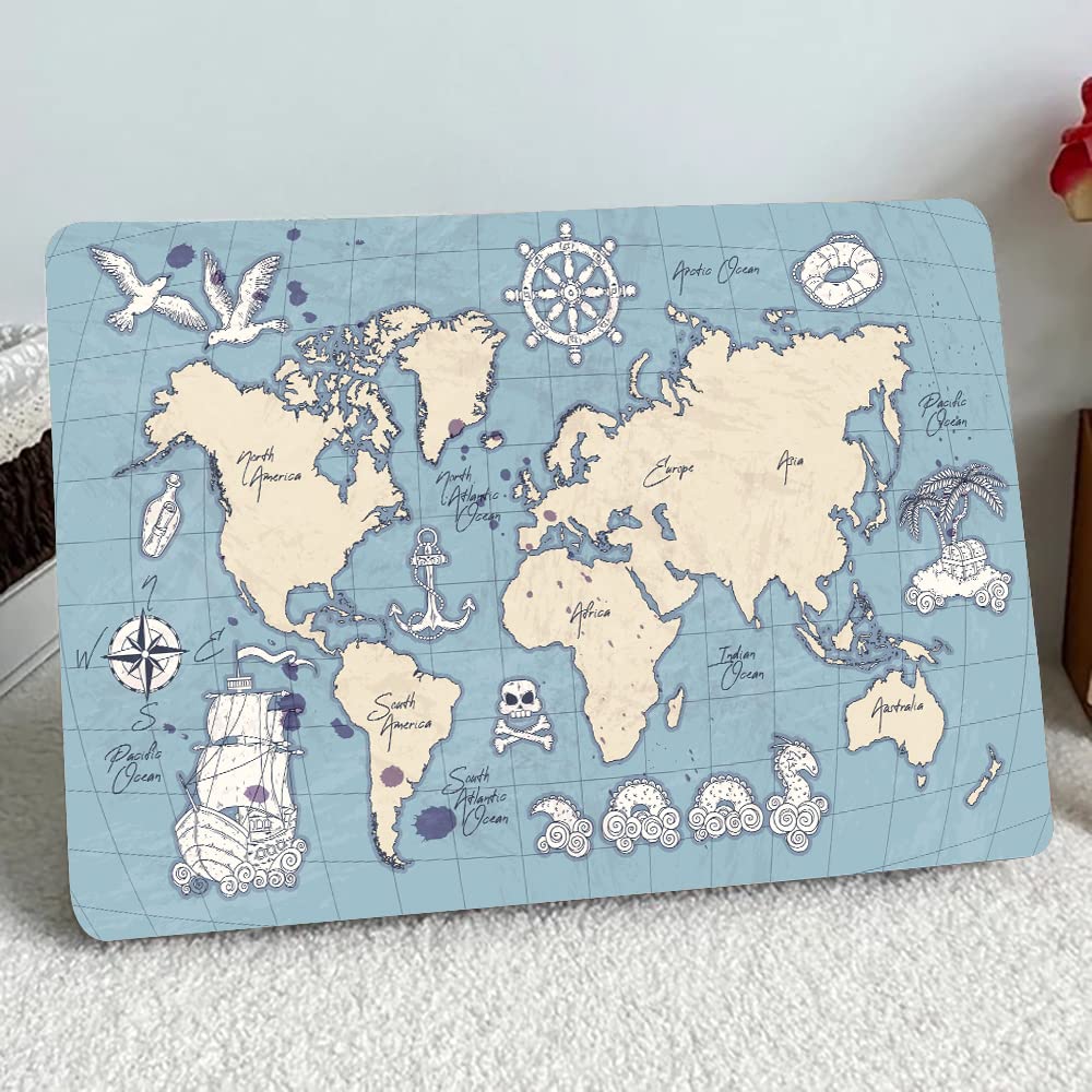 World Map Laptop Sticker