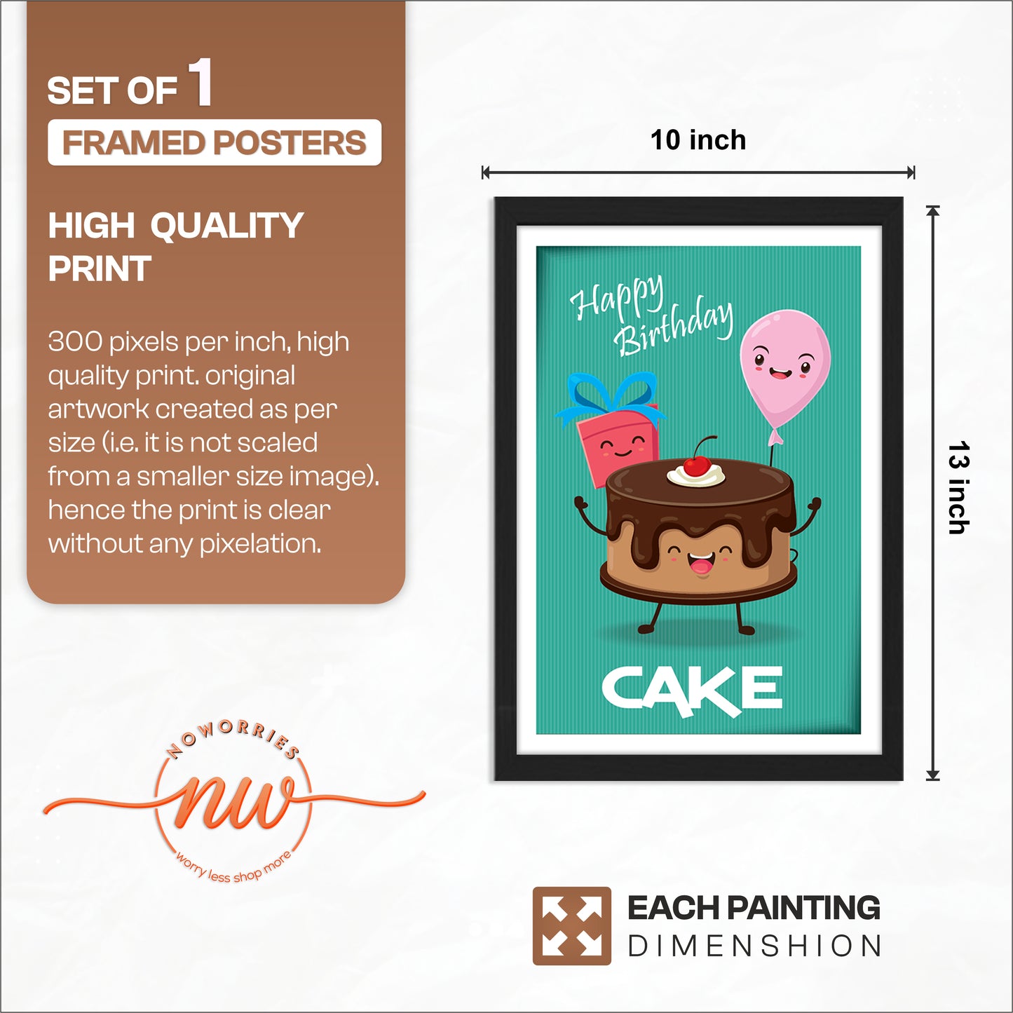 Birthday Cake Wall Frame